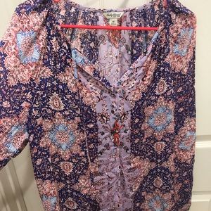 Boho print Lucky Brand shirt
